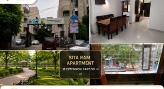 3 BHK Flat for Rent, Sita Ram Apartment, IP Extension