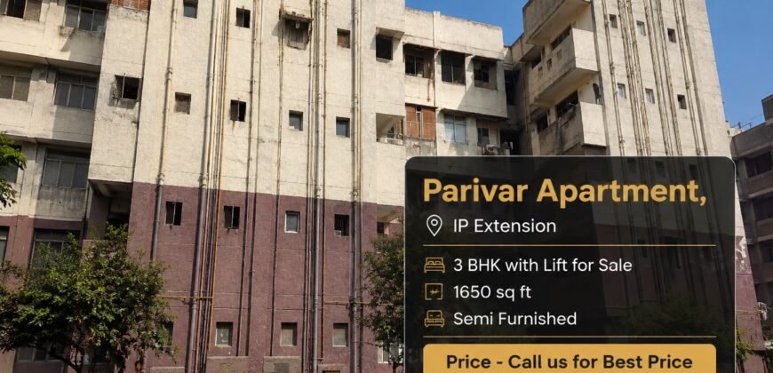 3 BHK Flat for Sale in Parivar Apartment, Patparganj