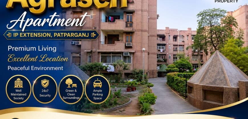 Agrasen Apartment, IP Extension | 3 BHK Flat for Sale in Patparganj