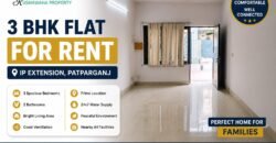 3 BHK Rental Flat in Paradise Apartment, IP Extension