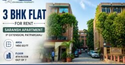 3 BHK Rental Flat in Saransh Apartment, IP Extension