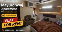 3 BHK Rental Flat in Mayur Dhwaj Apartment, IP Extension