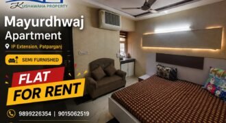 3 BHK Rental Flat in Mayur Dhwaj Apartment, IP Extension