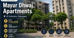 3 BHK Rental Flat in Mayur Dhwaj Apartments, IP Extension