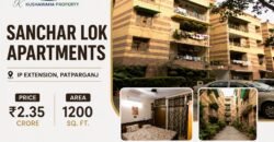 3 BHK flat for sale | Sanchar Lok Apartments, IP Extension