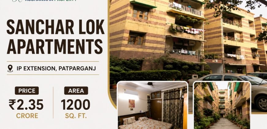 3 BHK flat for sale | Sanchar Lok Apartments, IP Extension