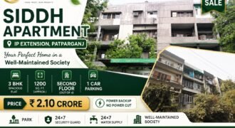 3 BHK flat for sale in Siddh Apartment, IP Extension, Delhi