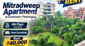 3 BHK for Rent in Mitradweep Apartment, IP Extension, Patparganj