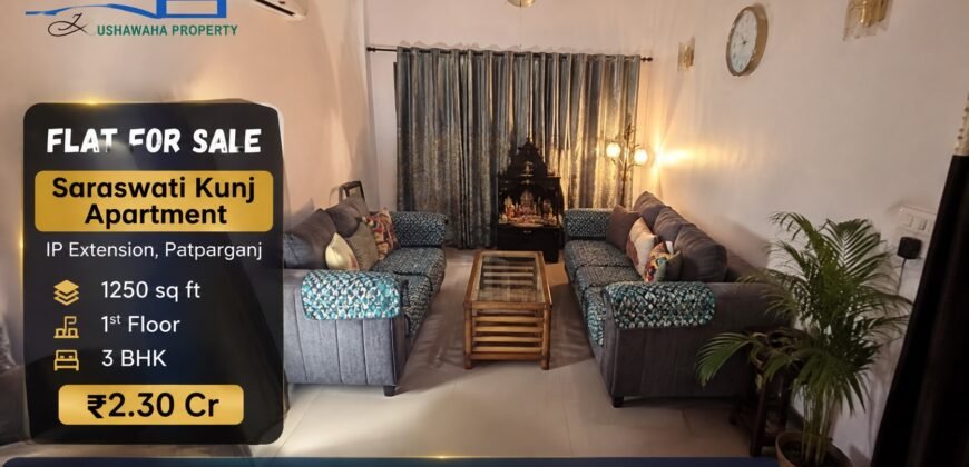 Saraswati Kunj Apartment, 3 BHK Flat for Sale in Patparganj