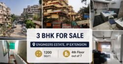 3 Bedroom Flat for Sale, Engineers Estate, IP Extension Delhi