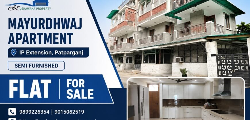 3 Bedroom for Sale in Mayur Dhwaj Apartment, IP Extension