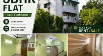 Available 3 BHK Flat for Rent in Trilok Apartment, East Delhi