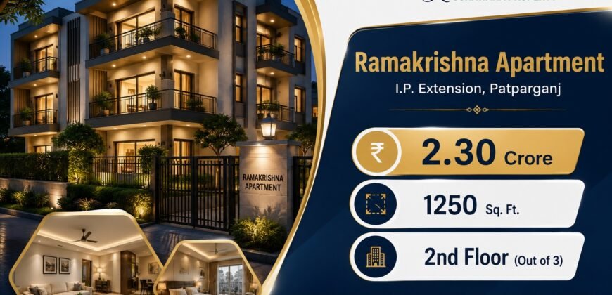 Buy 3 BHK Home in Ramakrishna Apartment, IP Extension