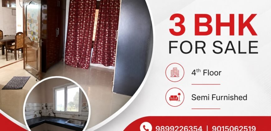 Large 3 BHK flat for Sale in Sita Ram Apartment, IP Extension