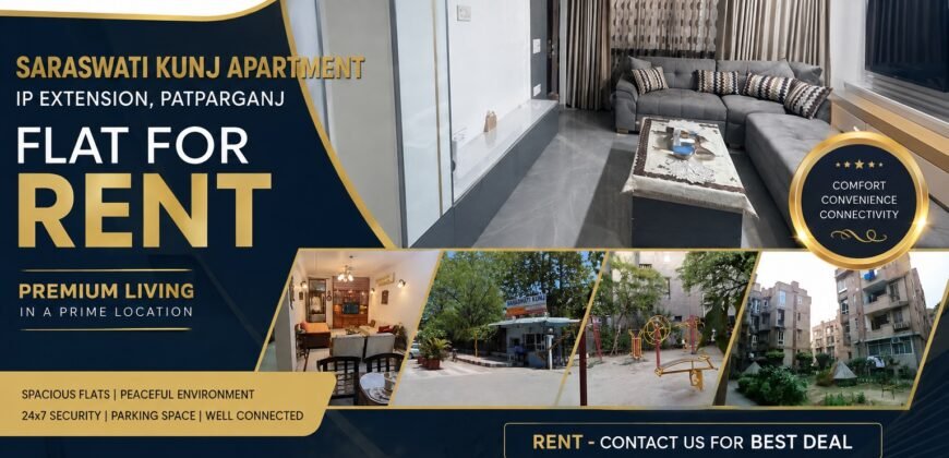 1 BHK Rental flat in Saraswati Kunj Apartment, IP Extension