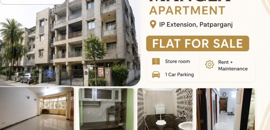 Second Floor Mangla Apartment, 3 BHK for Sale in IP Extension