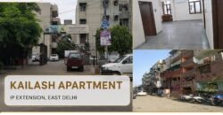 3 BHK Semi-furnished Rental flat in Kailash Apartment, IP Extension