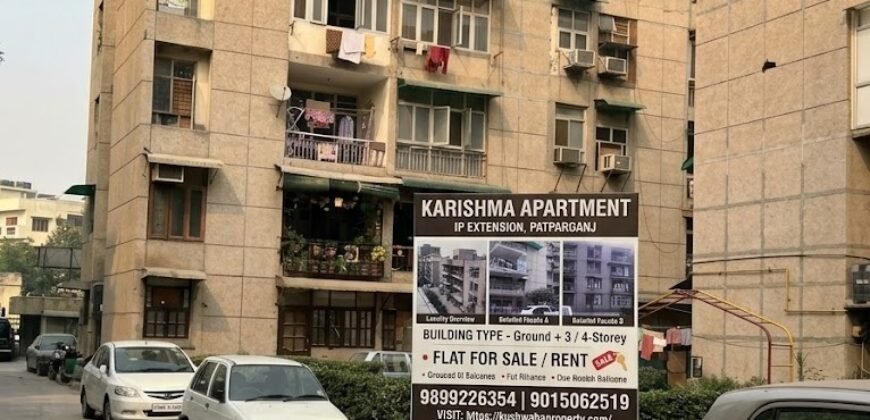 First Floor 3 BHK for Sale in Karishma Apartment, IP Extension