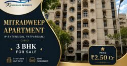 Mitradweep Apartment, 3 BHK for Sale in IP Extension