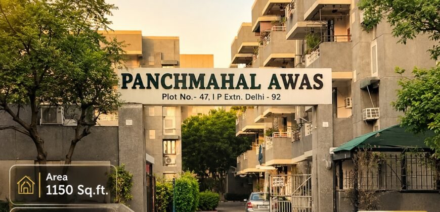 2 BHK Semi-Furnished for Rent in Panchmahal Awas, IP Extension