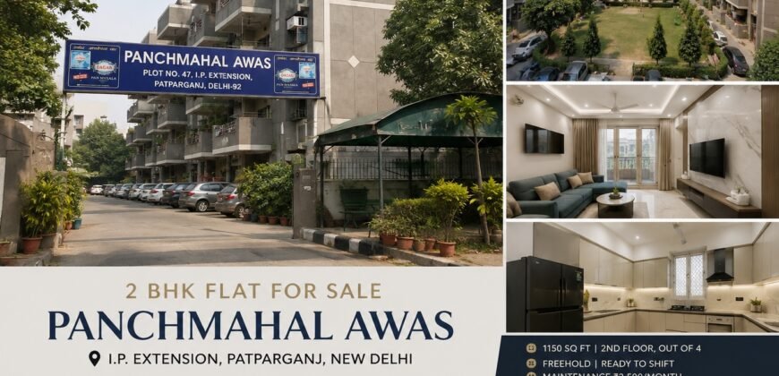 Buy 2 BHK Flat for Sale, Panchmahal Awas, I.P. Extension