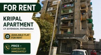 I.P. Extension, Patparganj, 2 BHK Rental Flat in Kripal Apartment
