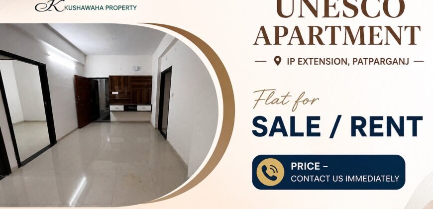 UNESCO Apartment 3 BHK for Rent in IP Extension, Patparganj