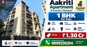 1 BHK Flat for Sale in Aakriti Apartment, IP Extension