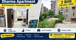 2 BHK Flat In Dharma Apartments for Sale In IP Extension, Patparganj