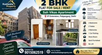 2 BHK Semi-Furnished for Sale in Sah Vikas Apartment, IP Extension