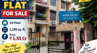 2 BHK Furnished Flat for Sale in Brothers Apartment, IP Extension