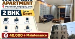 2 BHK for Rent in Konark Apartment 3rd Floor in IP Extension