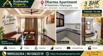 3 BHK Duplex for Sale in Dharma Apartment, IP Extension