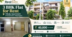 3 BHK Flat for Rent in Vikalp Apartment, IP Extension, Patparganj