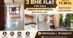 3 BHK Flat for Sale in Ankur Apartments, IP Extension, Patparganj