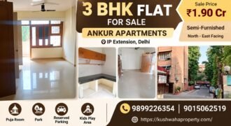 3 BHK Flat for Sale in Ankur Apartments, IP Extension, Patparganj