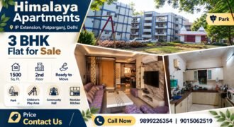 3 BHK flat for sale in Himalaya Apartments, IP Extension