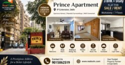 3 BHK with Study Flat for Rent, Prince Apartment, IP Extension