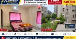 3BHK Flat Second Floor for Rent in Dharma Apartment, IP Extension