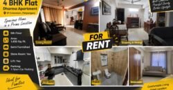 4 BHK Semi-Furnished Flat for Rent in Dharma Apartment, IP Extension