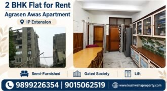 2 BHK Flat for Rent in Agrasen Awas Apartment, IP Extension