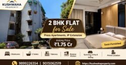 2 BHK Flat for Sale in Press Apartments, IP Extension | ₹1.75 Crore