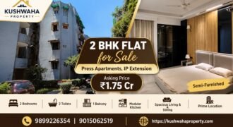 2 BHK Flat for Sale in Press Apartments, IP Extension | ₹1.75 Crore