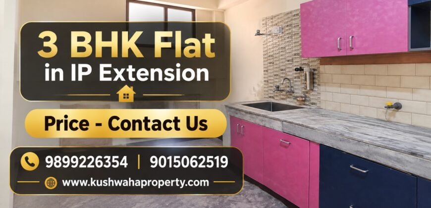3 BHK Flat Kailash Milan Vihar CGHS in IP Extension, New Delhi