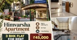 3 BHK Flat for Rent in IP Extension, Patparganj, East Delhi