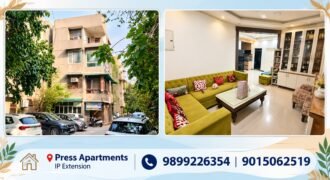 3 BHK Flat for Rent in Press Apartments, IP Extension, Delhi