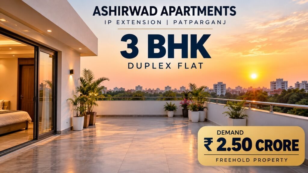 IP Extension, Patparganj - 3 BHK Duplex for Sale