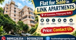 3 BHK 1450 Sq Ft Flat for Sale in Link Apartment, IP Extension, Delhi