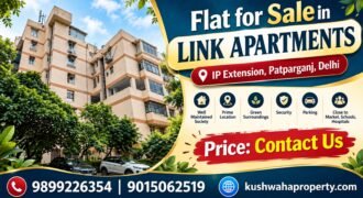 3 BHK 1450 Sq Ft Flat for Sale in Link Apartment, IP Extension, Delhi